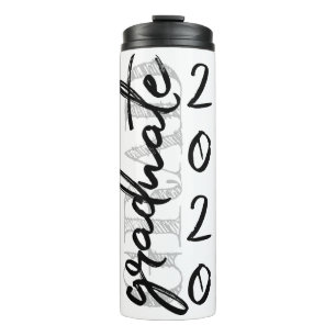 Afstuderen zwart script   Classic Keepsake met Jaa Thermosbeker