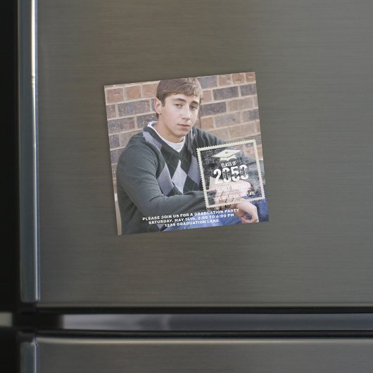 Afstuderen Zwart-wit Fotosjabloon Typografie