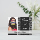  Afstuderen, zwart-wit Kaart (Staand voorkant)