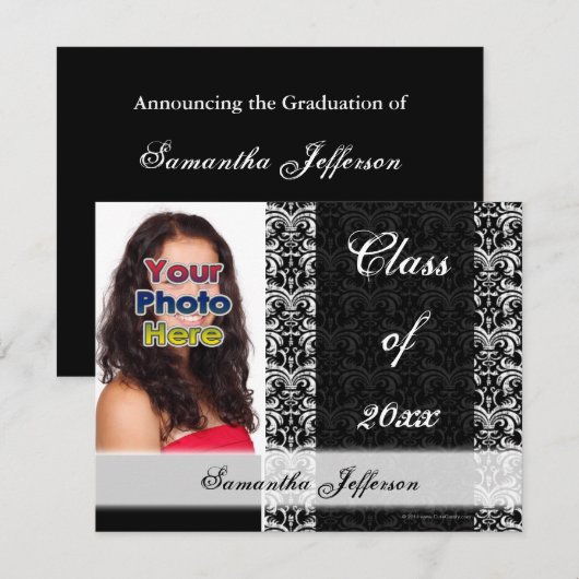  Afstuderen, zwart-wit Kaart (Voorkant / Achterkant)