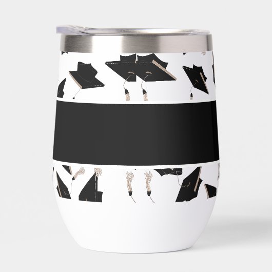 Afstuderen Zwart Wit Petten Party Supplies (Rechts)