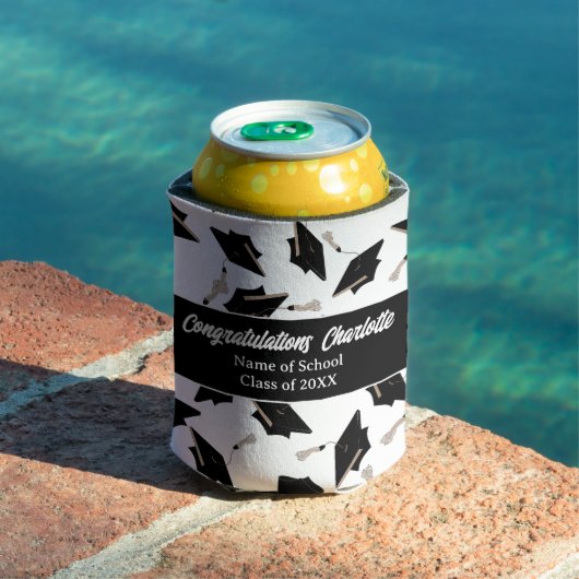 Afstuderen Zwart Wit Petten Party Supplies Blikjeskoeler (Insitu Zwembad)