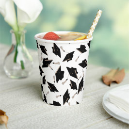 Afstuderen Zwart Wit Petten Party Supplies Papieren Bekers