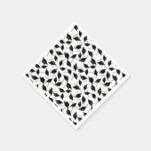 Afstuderen Zwart Wit Petten Party Supplies Servet (Hoek)