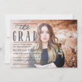 Afstuderen zwarte en rode kleur Chevron Kaart (Voorkant)