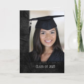 Afstuderen zwarte lederen lijst (Voorkant)