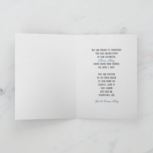 Afstuderen zwarte lederen lijst (Binnen)