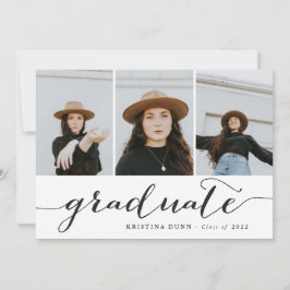 Afstuderen zwarte-scriptfotocollage | AFSTUDEREN Kaart
