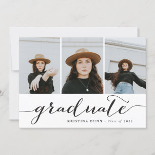 Afstuderen zwarte-scriptfotocollage   AFSTUDEREN Kaart