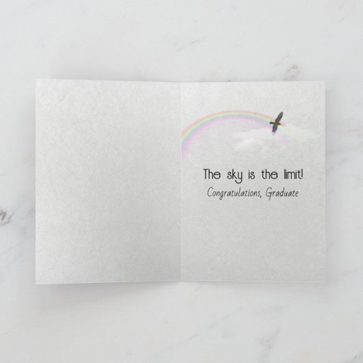 Afstuderen Zwarte Veer met vogels Kaart (Binnen)