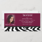 Afstuderen zwarte Zebra Aankondiging (Voorkant)