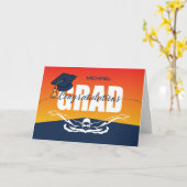 Afstuderen Zwemmen Atleet Gefeliciteerd Afstudeerd Kaart (Gele Bloem)