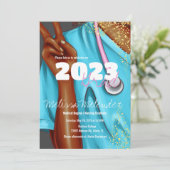 Afstuderende verpleegkundige klas 2023 kaart (Staand voorkant)