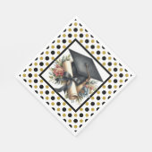 Afstudiepunt en diploma servet (Hoek)