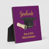 Afstudiepunten en diploma van de Paarse klasse 20X Fotoplaat (Voorkant)