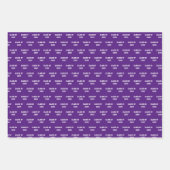 Afstuifkastklasse Jaar Paars Inpakpapier Vel (Voorkant 2)