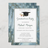 Afstuivingslampje, Stone Graduation Party Kaart (Voorkant / Achterkant)