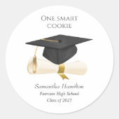 Afstuivingslampjes gepersonaliseerd ronde sticker (Voorkant)