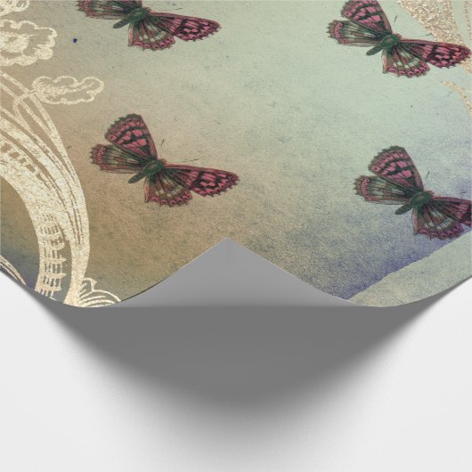  aftappapier voor vlinderscrollers cadeaupapier (Hoek)