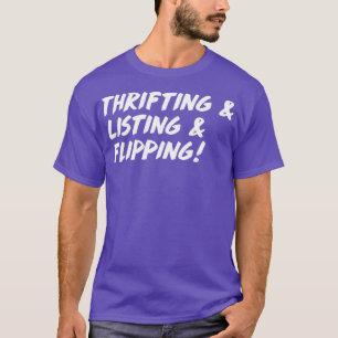Aftappen en aanbieden en flippen van reseller t-shirt