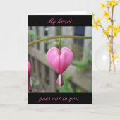 Aftappend de sympathiewenskaart van het Hart Kaart (Gele Bloem)