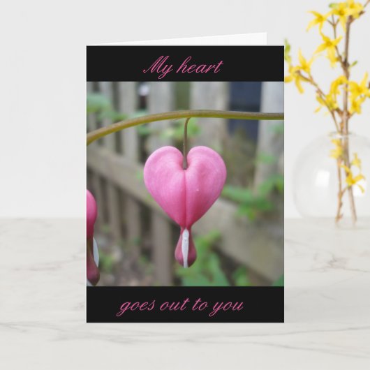 Aftappend de sympathiewenskaart van het Hart Kaart (Gele Bloem)