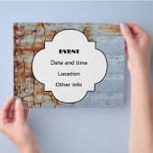 Aftekenende verftextuur flyer (Hand)