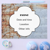 Aftekenende verftextuur flyer (Enkel)