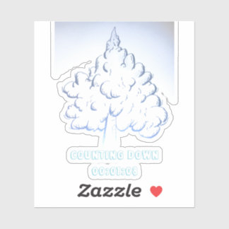 Aftellen 00:01:08 sticker