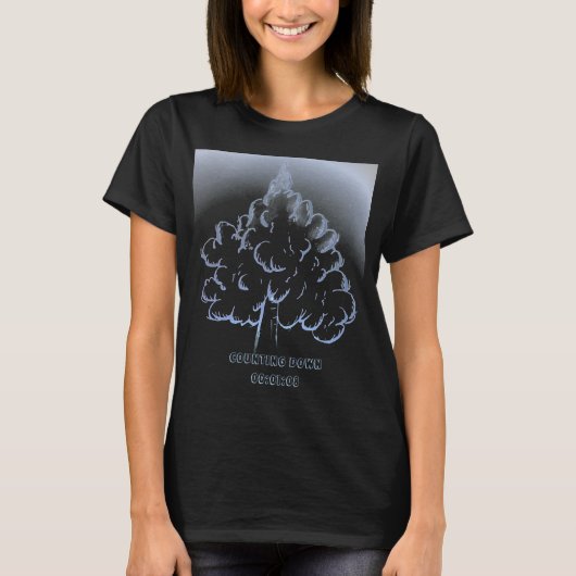 Aftellen 00:01:08 t-shirt (Voorkant)
