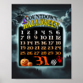 Aftellen naar Halloween Poster (Voorkant)