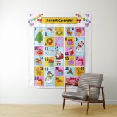 Aftellen naar kerstafspraak agenda wandkleed (In situ)