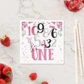 Aftellen naar One Party Napkins-Pink Servet (Insitu)