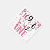Aftellen naar One Party Napkins-Pink Servet (Hoek)