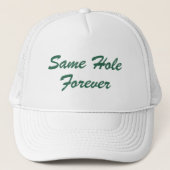 Aftellen Party Golf Hoed Same Hole Forever Custom Trucker Pet (Voorkant)