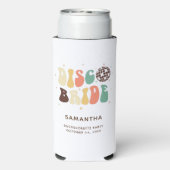 Aftellen tot de Bruiloft Disco Bruid Naam Retro Ma Seltzer Blikjeskoeler (Seltzer Achterkant)