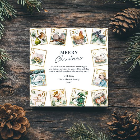 Aftellen tot Kerstmis Feestdagenkaart