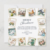 Aftellen tot Kerstmis Feestdagenkaart (Voorkant)