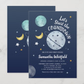 Aftellen van Baby shower voor moderne ruimte buite Kaart (Voorkant / Achterkant)