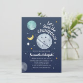 Aftellen van Baby shower voor moderne ruimte buite Kaart (Staand voorkant)