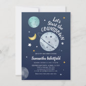 Aftellen van Baby shower voor moderne ruimte buite Kaart (Voorkant)