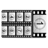 "Aftellen van films" Flexible Magnet Magneet (Horizontaal)