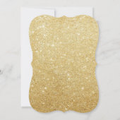 Aftellen van Glitter Holiday Party in New Year Kaart (Achterkant)