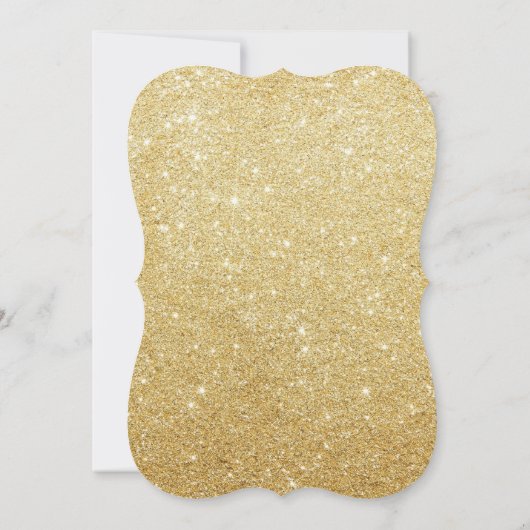 Aftellen van Glitter Holiday Party in New Year Kaart (Achterkant)