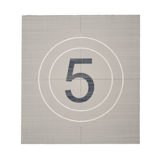 Aftellen verplaatsen notitieblok (Voorkant)