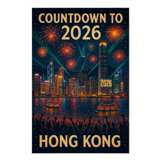 Aftelling naar 2026 in Hong Kong Perfect Poster (Voorkant)