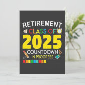 Aftelling naar Pensioenklas van 2025 is Gaande Kaart (Staand voorkant)