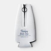 Aftelparty Ananas Kust Zonsondergang Op Maat Flesjeskoeler (Achterkant)