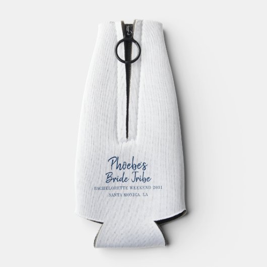 Aftelparty Ananas Kust Zonsondergang Op Maat Flesjeskoeler (Achterkant)