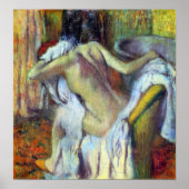 After Bathing by Edgar Degas Poster (Voorkant)
